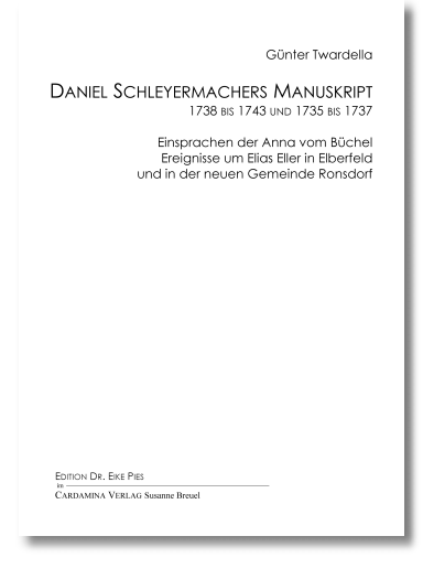 Daniel Schleyermachers Manuskript 1738 bis 1743 und 1735 bis 1737